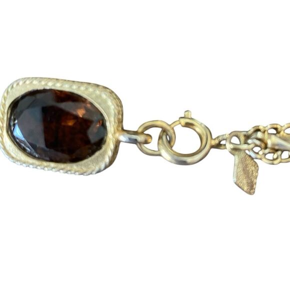 Vintage Sarah Coventry Elegant GoldTone Multi-Layer Necklace RootBeer beads - Picture 4 of 5